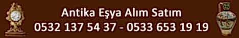 Antika Eşya Alan Yerler